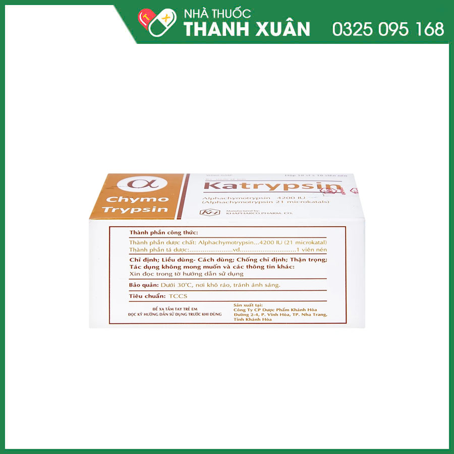 Katrypsin 4200 IU dùng trong các trường hợp điều trị phù nề sau chấn thương, phẫu thuật, bỏng